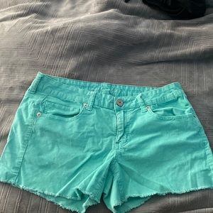 American eagle shorts size 12 selling for $15 teal color